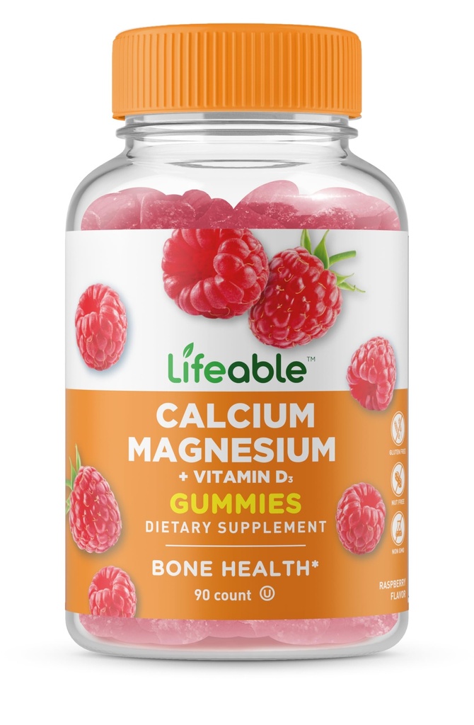 Calcium Magnésium et Gommies Vitamine D Lifeable Recette Calcium Magnésium Grande Dégustation pour la santé des os