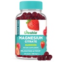 Lifeable Magnesium Citrate Gummies Sugar Free | Great Tasting Magnesium Supplement Gummies for Adults | Vegan, Non GMO Magnesium Gummy | for Men & Women | for Muscle Relaxation | 60 Count
