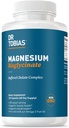 Dr Tobias Magnésium Bisglycinate, complexe de chélate tamponné de magnésium à haute absorption, 200 mg par gélule, soutient l'énergie, la santé musculaire, osseuse et articulaire, supplément de magnésium non OGM, 120 capsules