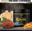 Ambrosia Kinetic Organic Preworkout, Supplément de pré-entraînement naturel de champignons amélioré, Poudre Nootropic Superfood pour l'énergie (framboise bleue)