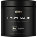 16x Strength Lions Mane Supplément Capsules Super Nootropic w. Ashwagandha & Rhodiola - plus grande puissance 16:1 Lion Mane Mushroom Extract 50% Polysaccharides Suppléments Cerveau pour Mémoire et Focus