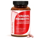 Probiotiques vaginaux HerAure pour les femmes - pH équilibré, odore vaginale saine, flore vaginale, équilibre des levures, probiotiques et prébiotiques pour les femmes, soutien immunitaire - prébiotiques et probiotiques de Lactobacillus,60CT