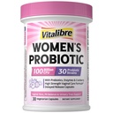 Probiotiques Vitalibre pour les femmes 30 souches, 100 milliards de CFU Probiotiques vaginaux avec enzymes digestives, prébiotiques et canneberges pour la santé du trac urinaire, équilibre du pH, 30 capsules de légumes