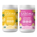 Ultima Replenisher Mélange de poudre d'électrolyte – Sans sucre – Cimonade et citronade rose, 90 portions – Poudre d'hydratation - 6 électrolytes clés et minéraux traces – Keto Friendly, Non-OGM