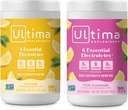 Ultima Replenisher Mélange de poudre d'électrolyte – Sans sucre – Cimonade et citronade rose, 90 portions – Poudre d'hydratation - 6 électrolytes clés et minéraux traces – Keto Friendly, Non-OGM