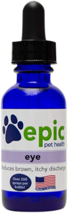 Eye – All Natural Liquid Supplement for Improve Eye Health – réduit la décharge brune – pour les meilleurs résultats Mâcher la tête et mettre dans l'eau et la nourriture – Fabriqué aux États-Unis (Dropper, 1 Once)