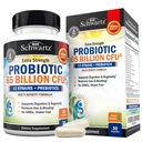 Probiotique 65 milliards - Probiotiques avec prébiotique pour les femmes et les hommes - Lactobacillus Acidophilus Digestive Health Capsules - Technologie ciblée de libération - Supplément stable de plateau Non-OGM Laitier Free-30ct