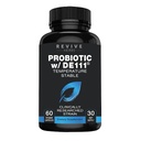 Probiotique avancé avec la souche DE111 (Bacillus subtilis). Spore formant Probiotique. Pas de réfrigération nécessaire. 11,5 milliards d'organismes. Probiotiques pour les femmes et les hommes. 60 capsules végétales.