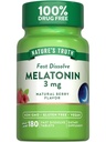 La vérité de la nature Melatonin 3mg Comprimés Dissolvés Rapides $ 180 comtes $ Natural Berry Flavor $ Vegan, non-OGM et supplément sans gluten