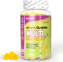 Multivitamines pour les femmes Gommies Vitamines au citron Multivitamines quotidiennes avec des vitamines A, C, D, E, B6 et B12, 30 jours d'approvisionnement, 60 jours de dénombrement