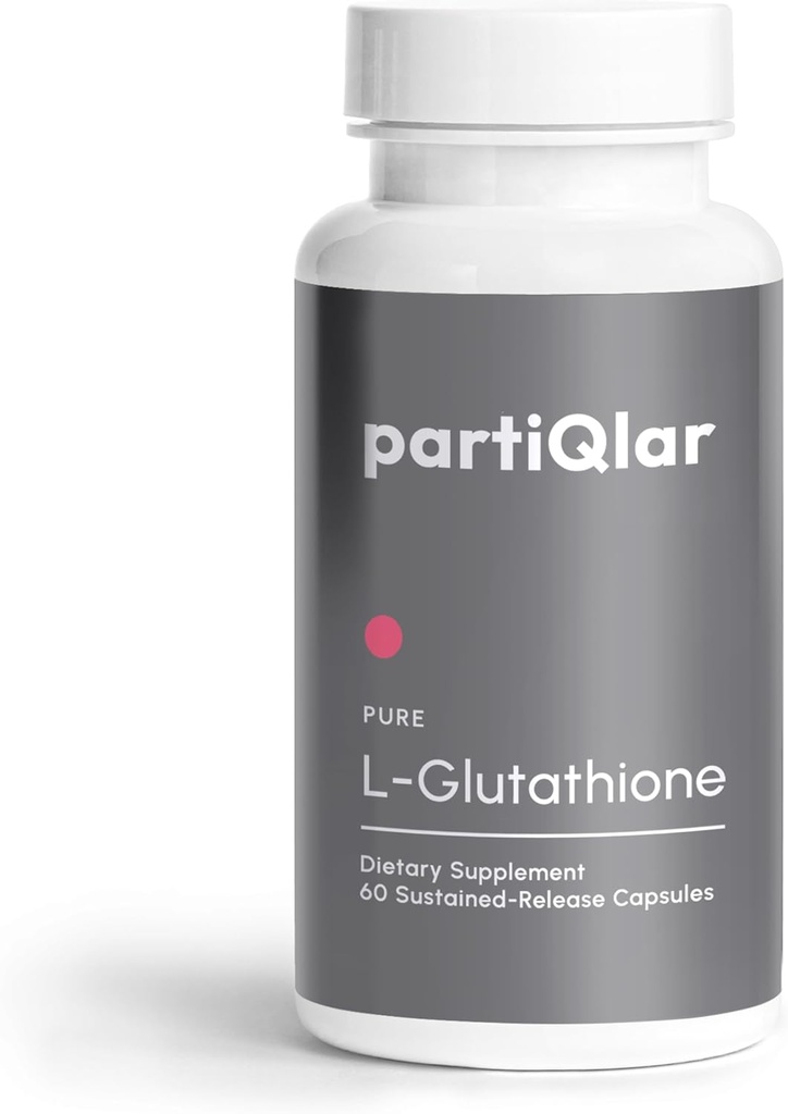 Pure L-Glutathion 500mg – Support antioxydant et supplément de désintoxication – 2 mois d'approvisionnement - Fabriqué aux États-Unis - Forme réduite de glutathion - Libération prolongée 60 capsules