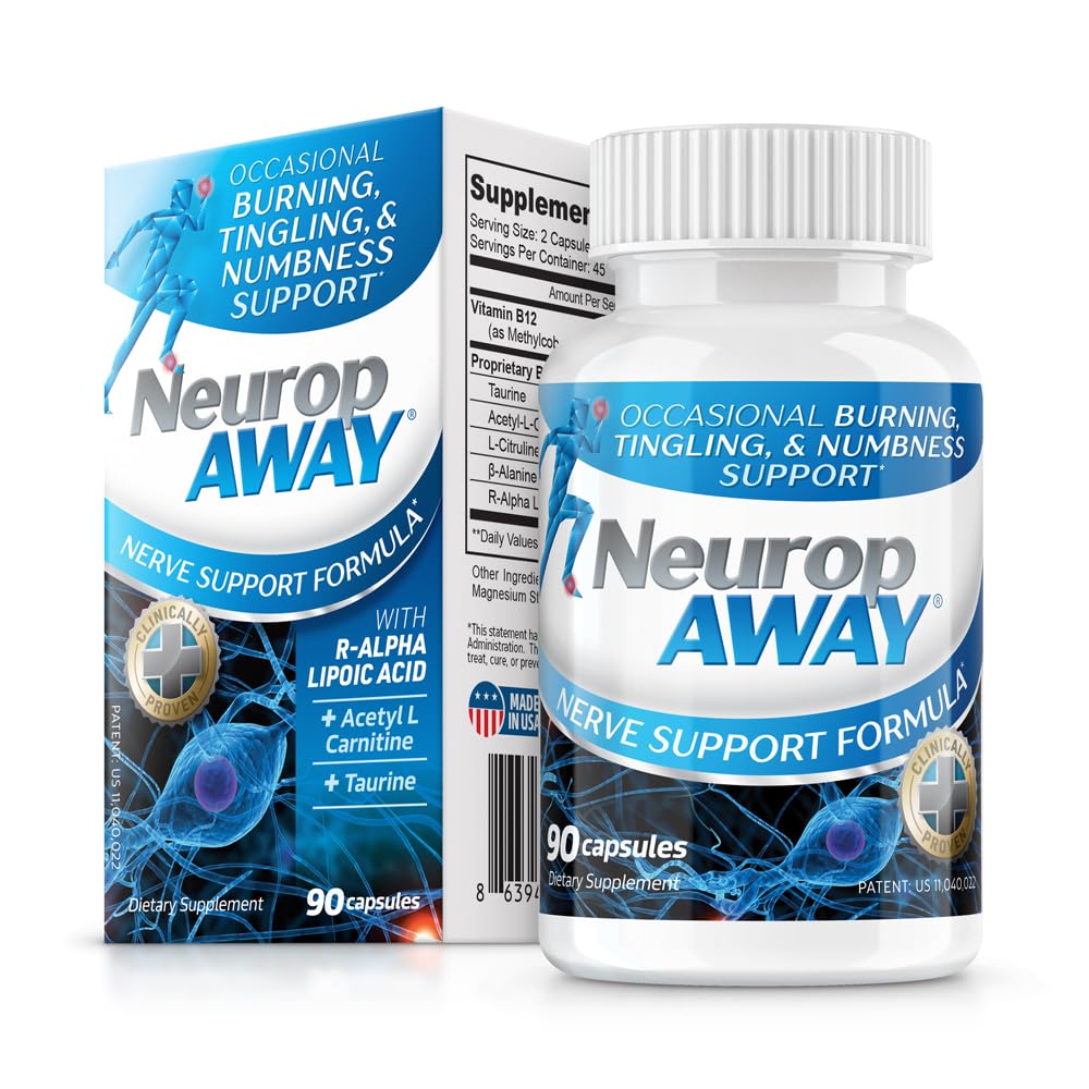 NeuropAWAY Nerve Support Formule 90 Capsules quotidiennes