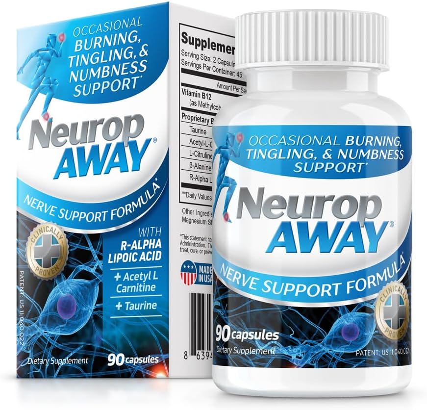 NeuropAWAY Nerve Support Formule 90 Capsules quotidiennes