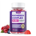 Magnesium Complex Gummies, Ashwagandha, Zinc, Vitamin D3, L-Theanine, Sugar Free 14-in-1 Magnesium with Glycinate Citrate, Malate for Sleep Muscle & Immune Support, 350mg 60-Day Supply (Mixed Berry)