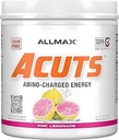 ALLMAX Nutrition AMINOCUTS (ACUTS), boisson énergétique avec Taurine, L-Carnitine, extrait de café vert, citron rose, 30 portions