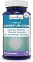 520mg Magnésium élémentaire à haute absorption breveté de l'oxyde, complexe minéral de la mer Morte (1 bouteille, 2 mois d'approvisionnement (60 capsules))