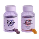 Lemme Sleep & Glow Bundle - Sleep Gummies, une aide de nuit sans drogue & Glow Biotin & Collagen Gummies cheveux pour les cheveux forts, épais et réduit - sans gluten/gélatine, sans OGM - 60 Ct. Chaque
