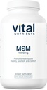 Nutriments vitaux - MSM 1000 mg - Forme naturelle de soufre organique - 240 capsules