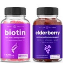 NutraChamps Gommies Biotin et Gommies de mûres aînées