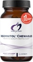 Designs for Health Insomnitol Chewables - Mélatonine à croquer - 200 mg L-Theanine, 5-HTP, vitamine B6 + Inositol - Delicious Lemon Favoured Supplement - Vegan (60 comprimés)