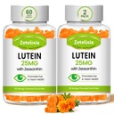 Lutéine Gommies 25mg - Vitamines oculaires Lutéine et Zeaxanthin Suppléments santé oculaire pour les adultes, Supplément santé oculaire sans sucre - Support Vision,Maculaire,Blue Light Filtering (120 Nombre)