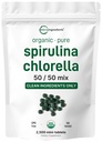 Micro Ingrédients Bio Spiruline Chlorella Mini Comprimés, 2 500 Comprimés (8 mois d'approvisionnement)
