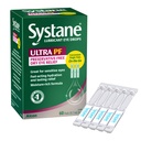 Systane ULTRA Lubrifiant sans réserve gouttes oculaires, 60 comtes, soulagement rapide des yeux secs de l'irritation et de la sécheresse, gouttes oculaires hydratantes pour une protection étendue, flacons à usage unique