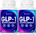 Supplément GLP-1, avec naturellement supplément GLP1 probiotique pour les femmes et les hommes, houblon et extrait de thé vert, supplément GLP 1 pour Gut, énergie, GLP-1 et santé globale - 120 capsules