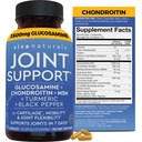 Viva Naturals Glucosamine Chondroïtine MSM Joint Support Supplément, 90 Capsules - avec Turmeric, Black Pepper, Boswellia et Hyaluronique Acid - Joint Health Supplément pour la mobilité et la flexibilité