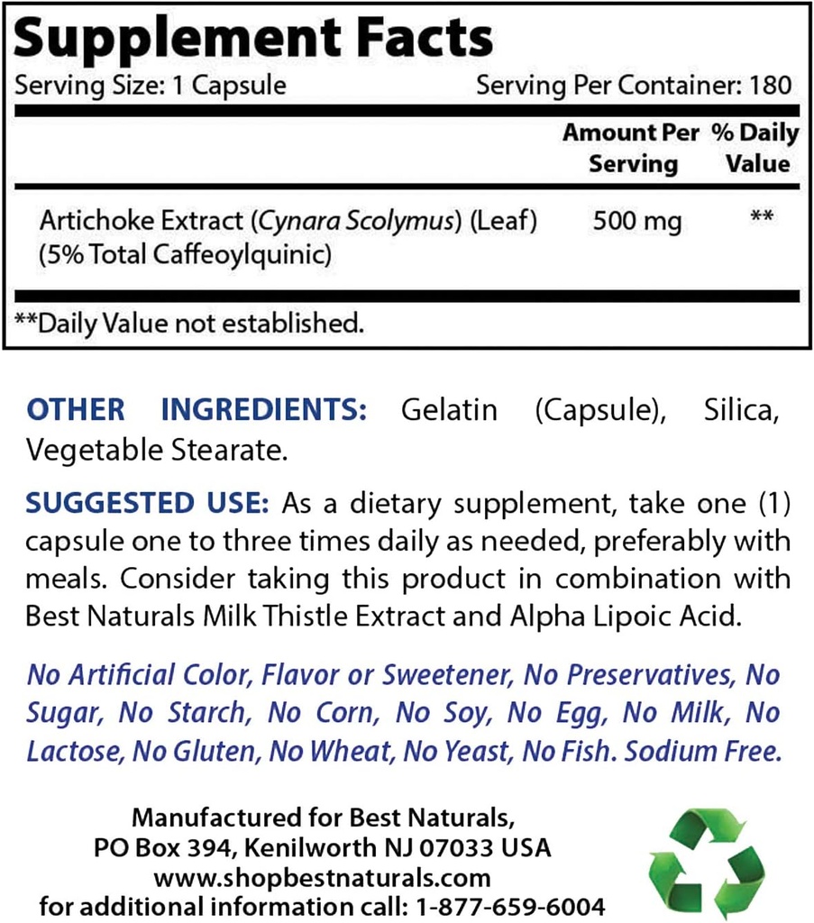 Meilleur extrait d'artichaut naturel 10000 mg équivalent et extrait de chardon de lait 1000mg