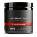 Toniiq Hyaluronic Acid Supplements – Lab Tested 95% Ultra High Purity – Fermented and Bioavailable with Vitamin C – Third Party Lab Tested – 360 Capsules