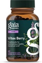 Gaia Herbs Vitex Berry - soutient l'équilibre hormonal et la fertilité chez les femmes - 60 phytocapsules liquides végétaliens (30 jours d'approvisionnement)