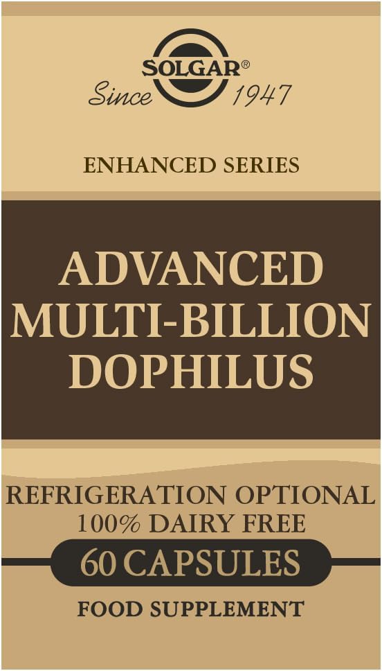 Solgar Advanced Multi-Billion Dophilus, 60 capsules végétales - soutient la flore intestinale saine - 5 milliards de micro-organismes par portion - gluten, lait, lactose et lait Non - végétarien - 60 portions