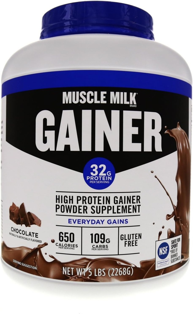 Lait de musculation en poudre de protéines, chocolat, 32g de protéines, 5 livres