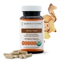 Secrets de la Tribe Wild Yam USDA Organic 60 Capsules.Fabriqués avec des Capsules Végétariennes Organiques et de Wild Yam (Dioscorea Villosa)