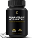 HUMANX Turkesterone & Tongkat Ali 900mg - soutient la récupération et la croissance de l'énergie, de l'endurance et des muscles - Turkesterone Supplément - Tongkat Ali Supplément - Long Jack Extract (Eurycoma Longifolia)