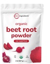 Micro Ingredients Organic Beet Root Powder, 2 Pounds | Nitric Oxide Supplement for Men & Women | Water Soluble, Highly Concentrated Raw Beet Supplement | Superfood Drink Mix | Non-GMO, Plant Based
