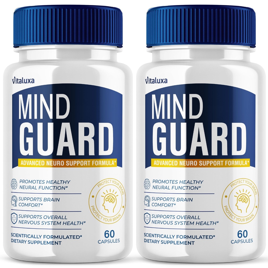 (2 Pack) Mind Guard Supplément Cerveau Capsules, MindGuard Pills Mémoire Cerveau Santé Booster Nootropic Clarity Focus Formule avancée Premium Fonction cognitive Support Tous les ingrédients naturels (120 Ct)