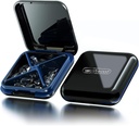 Petite boîte à pilules,boîte à pilules,Organisateur de pilules,Travel Waterproof Portable Pocket Pill Box Medicine Organizer,Conteneur quotidien de pilules pour les purs Compact Travel Medicine Holder pour les vitamines Médicaments Noir