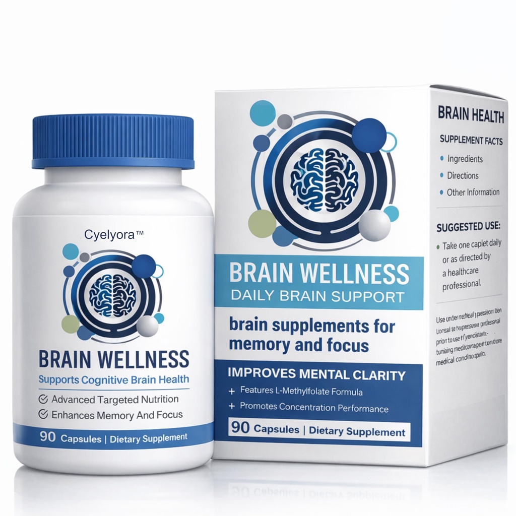 Suppléments Cerveau pour la mémoire et la focalisation Formule à base de plantes naturelles, clarté et amélioration cognitive pour les hommes et les femmes