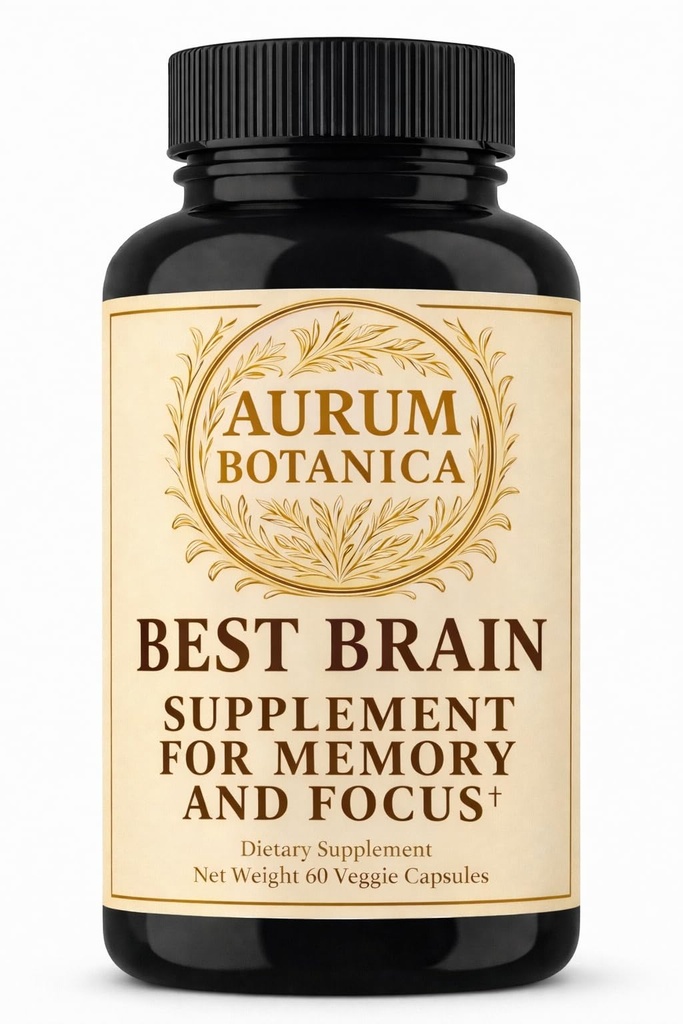 Meilleur supplément cérébral pour mémoire et focus - L-Theanine, Lion's Main, Vitamine B6, B12, D3, Folate, L-Tyrosine, Bacopa Monnieri, Alpha GPC, Theacrine, 30mg de caféine naturelle (60 comte)