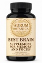 Meilleur supplément cérébral pour mémoire et focus - L-Theanine, Lion's Main, Vitamine B6, B12, D3, Folate, L-Tyrosine, Bacopa Monnieri, Alpha GPC, Theacrine, 30mg de caféine naturelle (60 comte)