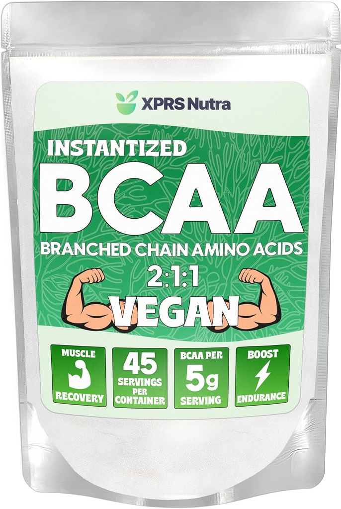 XPRS Nutra BCAA Poudre - Supplément Acides Amino pour les hommes - Suppléments d'entraînement BCAA non aromatisés - Suppléments de gymnastique pour les hommes - Supplément Acides Amino pour les femmes pour la récupération après entraînement (8 once)