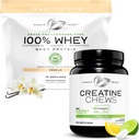 Isolat de la fête des muscles + boîte de la créatine: 1 Whey Protein Isolat (Vanilla, 5lb) + 1 boîte de la créatine (Lemon Lime, 360)