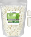XPRS Nutra Size 00 Empty Capsules - 1000 Count Empty Vegan Capsules - Vegetarian Pills - DIY Vegetable Capsule Filling- Veggie Pill Caps for Do-It-Yourself Supplements (White)