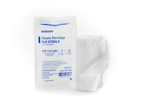 Mckesson Conforming Dressing Medi-Pak Performance Cotton Gauze 4.5" X 4.1 Yard Roll (#16-4264, Sold Per Roll)