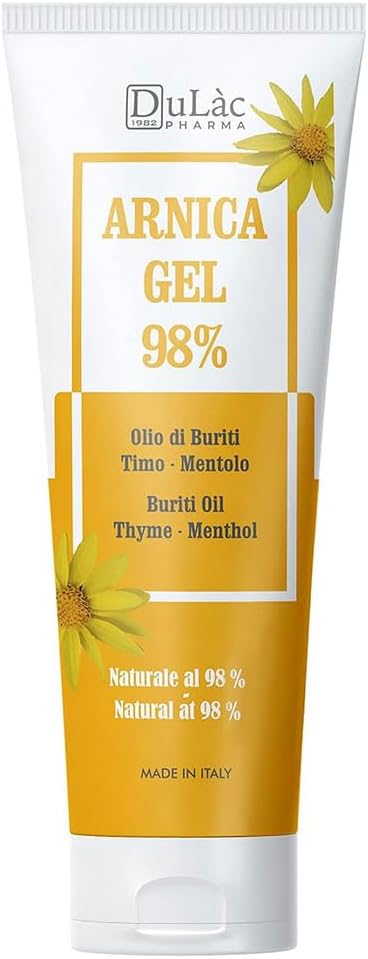 Dulàc - Arnica Gel pour Bruising et Gonflement 3.38 Fl Oz, 98% Arnica Montana Crème de la force supplémentaire pour le soulagement musculaire et articulaire, non-graisse, formule naturelle, effet frais, sans alcool