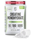 SteelFit Creapure Creatine Poudre monohydratée, non aromatisée - Poudre de créatine micronisée allemande pour hommes et femmes - Gym Workout Suppléments nutritionnels pour le gain musculaire, la santé cérébrale et le renforcement de la force