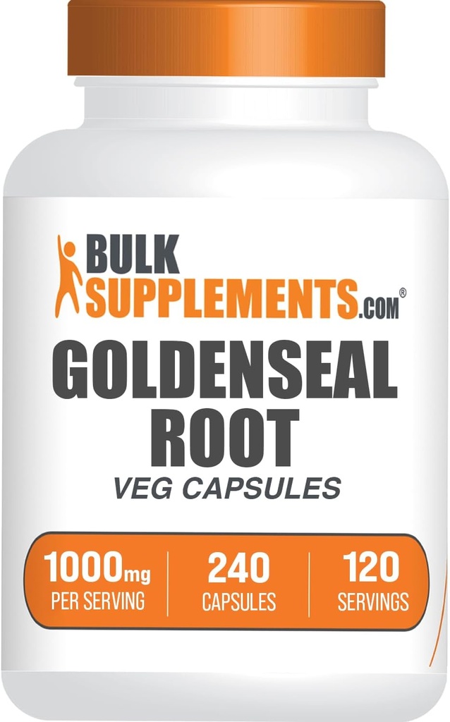BulkSupplements.com Capsules de racines de seaux d'or - Supplément à base de plantes, provenant de la racine de phoque d'or - Sans végétalien et sans gluten, 1 Capsule par portion, 240 Capsules de légumes (paquet de 1)