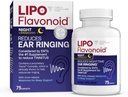 Lipo-Flavonoïde PM nocturne pour le soulagement de l'acouphène - Aide au sommeil avec la mélatonine, les bioflavonoïdes et la vitamine C - Sonnerie dans les oreilles, la santé de l'oreille et la relaxation - Utilisation avec lipo-flavonoïde Plus - 75 capsules